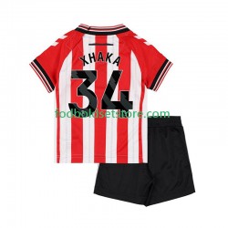 Trøje Sunderland Granit Xhaka 34 Hjemmebane 2025-2026 Kort ærmer ,Børn Fodboldsæt