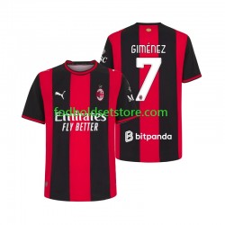 AC Milan Trøje Gimenez 7 Hjemmebane 2026-2027 Kort ærmer ,Mænd