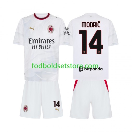 AC Milan Trøje Modrić Luka 14 Udebane 2026-2027 Kort ærmer ,Børn Fodboldsæt