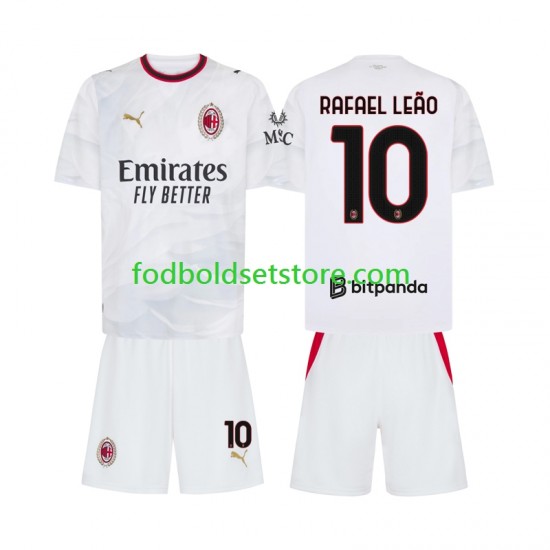 AC Milan Trøje Rafael Leao 10 Udebane 2026-2027 Kort ærmer ,Børn Fodboldsæt