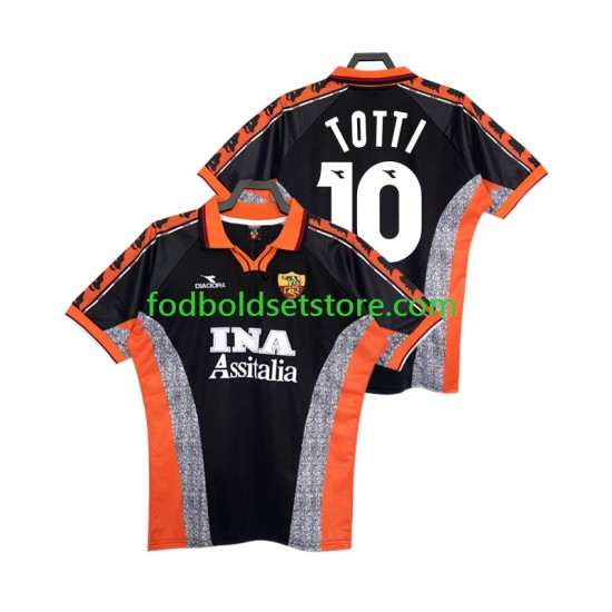 AS Roma Trøje Totti 10 Retro 3. Valg 1998 1999 Kort ærmer ,Mænd