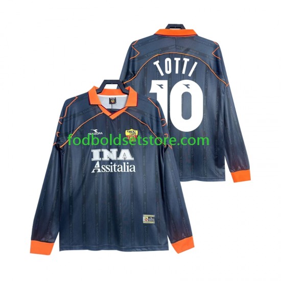 AS Roma Trøje Totti 10 2000 Retro 3. Valg 1999 Lange ærmer ,Mænd AS Roma Trøje Totti 10 2000 Retro 3. Valg 1999 Lange ærmer ,Mænd