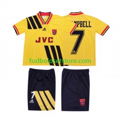 Arsenal Trøje CAMPBELL 7 1993 Retro Udebane 1994 Kort ærmer ,Børn Fodboldsæt