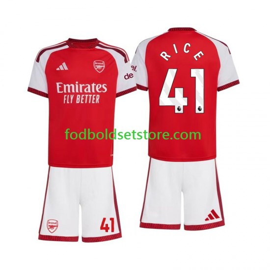 Arsenal Trøje Declan Rice 41 Hjemmebane 2026-2027 Kort ærmer ,Børn Fodboldsæt