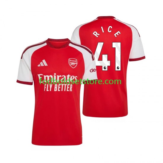 Arsenal Trøje Declan Rice 41 Hjemmebane 2026-2027 Kort ærmer ,Mænd