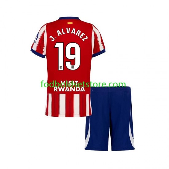 Atlético Madrid Trøje Julian Alvarez 19 Hjemmebane 2026-2027 Kort ærmer ,Børn Fodboldsæt