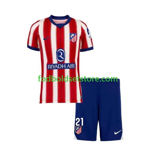 Atlético Madrid Trøje Obed Vargas 21 Hjemmebane 2026-2027 Kort ærmer ,Børn Fodboldsæt