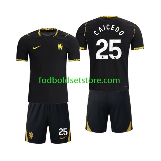 Chelsea Trøje Moises Caicedo 25 Udebane 2026-2027 Kort ærmer ,Børn Fodboldsæt