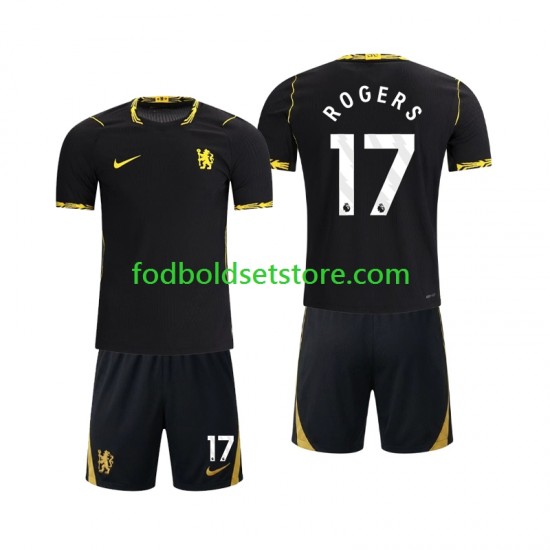 Trøje Chlesea Morgan Rogers 17 Udebane 2026-2027 Kort ærmer ,Børn Fodboldsæt
