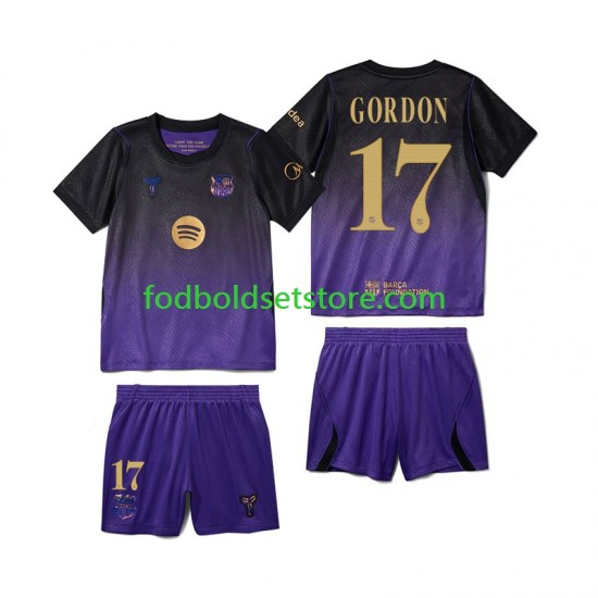 FC Barcelona Trøje Anthony Gordon 17 Udebane 2026-2027 Kort ærmer ,Børn Fodboldsæt