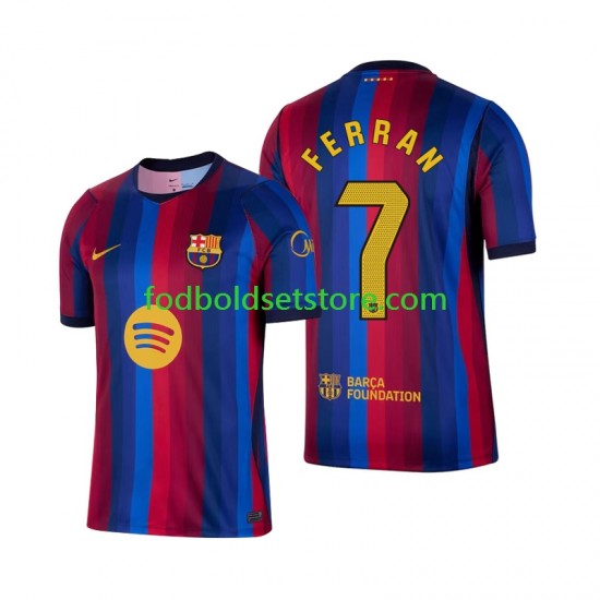 FC Barcelona Trøje Ferran Torres 7 Hjemmebane 2026-2027 Kort ærmer ,Mænd