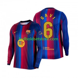 FC Barcelona Trøje Gavi 6 Hjemmebane 2026-2027 Lange ærmer ,Mænd