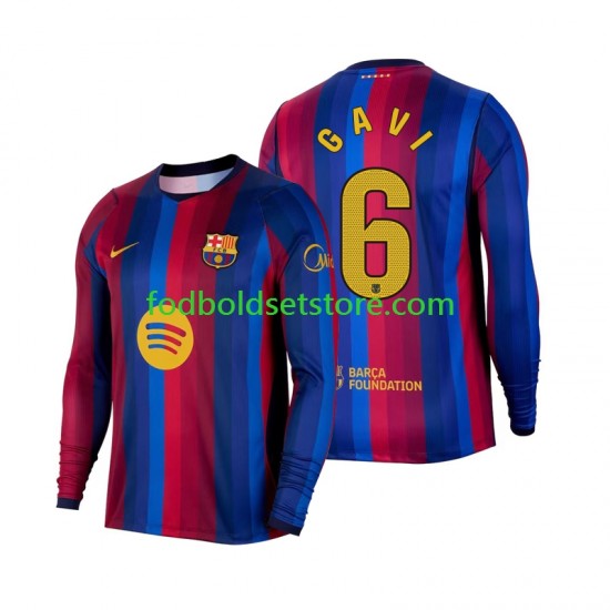 FC Barcelona Trøje Gavi 6 Hjemmebane 2026-2027 Lange ærmer ,Mænd FC Barcelona Trøje Gavi 6 Hjemmebane 2026-2027 Lange ærmer ,Mænd