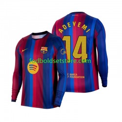 FC Barcelona Trøje Karim Adeyemi 14 Hjemmebane 2026-2027 Lange ærmer ,Mænd