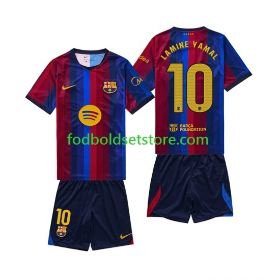 FC Barcelona Trøje Lamine Yamal 10 Hjemmebane 2026-2027 Kort ærmer ,Børn Fodboldsæt