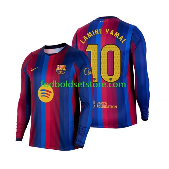 FC Barcelona Trøje Lamine Yamal 10 Hjemmebane 2026-2027 Lange ærmer ,Mænd