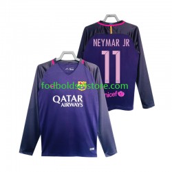 FC Barcelona Trøje Neymar JR 11 2016 2017 Retro Udebane Lange ærmer ,Mænd