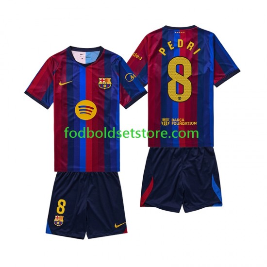 FC Barcelona Trøje Pedri 8 Hjemmebane 2026-2027 Kort ærmer ,Børn Fodboldsæt FC Barcelona Trøje Pedri 8 Hjemmebane 2026-2027 Kort ærmer ,Børn Fodboldsæt