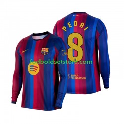 FC Barcelona Trøje Pedri 8 Hjemmebane 2026-2027 Lange ærmer ,Mænd