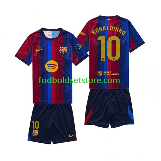 FC Barcelona Trøje RONALDINHO 10 Hjemmebane 2026-2027 Kort ærmer ,Børn Fodboldsæt FC Barcelona Trøje RONALDINHO 10 Hjemmebane 2026-2027 Kort ærmer ,Børn Fodboldsæt