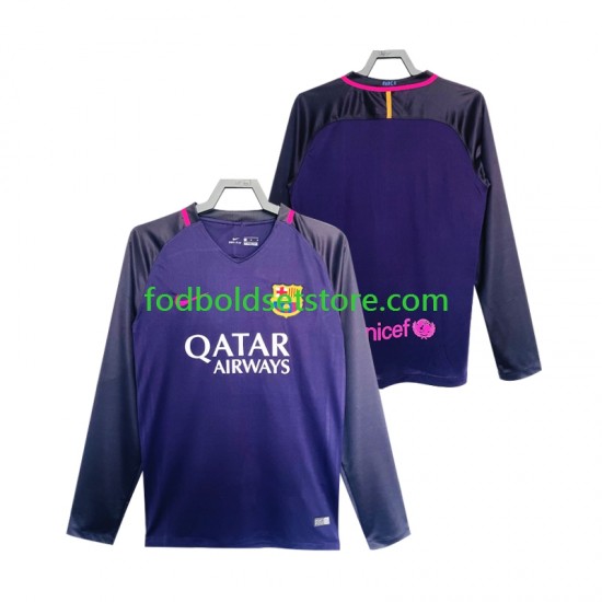 FC Barcelona Trøje 2016 2017 Retro Udebane Lange ærmer ,Mænd FC Barcelona Trøje 2016 2017 Retro Udebane Lange ærmer ,Mænd