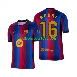 FC Barcelona Trøje Rodri 16 Hjemmebane 2026-2027 Kort ærmer ,Mænd