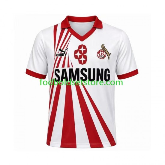 FC Köln Trøje 1990 1991 Retro Hjemmebane Kort ærmer ,Mænd FC Köln Trøje 1990 1991 Retro Hjemmebane Kort ærmer ,Mænd