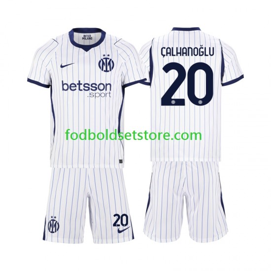 Inter Milan Trøje Hakan Calhanoglu 20 Udebane 2026-2027 Kort ærmer ,Børn Fodboldsæt