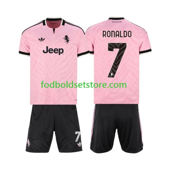 Juventus Trøje Cristiano Ronaldo 7 Udebane 2026-2027 Kort ærmer ,Børn Fodboldsæt