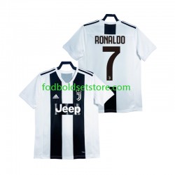 Juventus Trøje Cristiano Ronaldo 2018 2019 Retro Hjemmebane Kort ærmer ,Mænd
