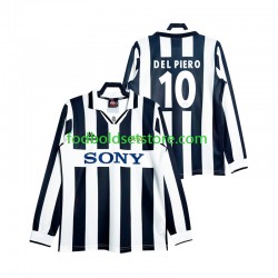 Juventus Trøje DEL PIERO 10 1997 Retro Hjemmebane Lange ærmer ,Mænd