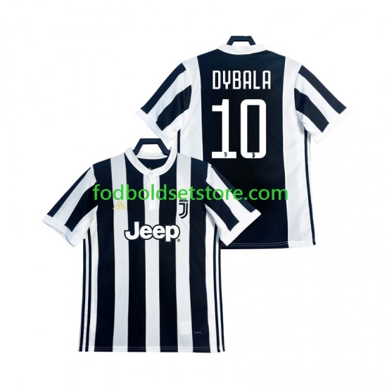 Juventus Trøje DYBALA 21 2017 2018 Retro Hjemmebane Kort ærmer ,Mænd
