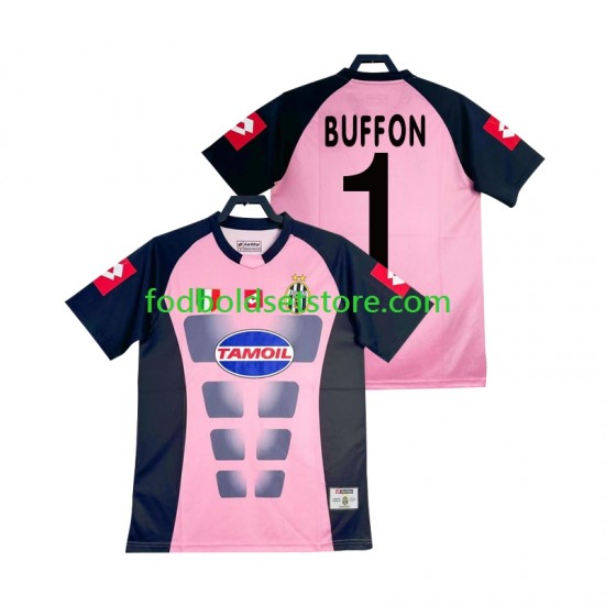 Juventus Trøje Buffon 1 Målmand Retro Udebane 2002-2003 Kort ærmer ,Mænd