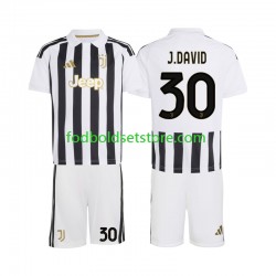 Juventus Trøje Jonathan David 30 Hjemmebane 2026-2027 Kort ærmer ,Børn Fodboldsæt