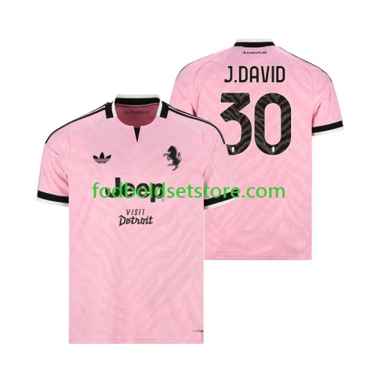Juventus Trøje Jonathan David 30 Udebane 2026-2027 Kort ærmer ,Mænd