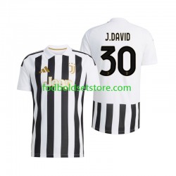 Juventus Trøje Jonathan David 30 Hjemmebane 2026-2027 Kort ærmer ,Mænd