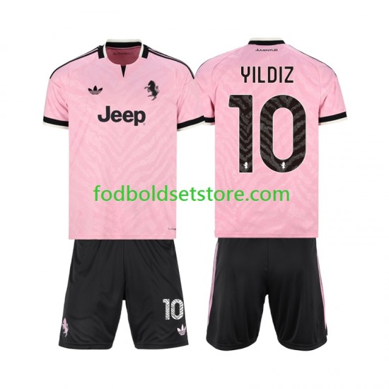 Juventus Trøje Kenan Yildiz 10 Udebane 2026-2027 Kort ærmer ,Børn Fodboldsæt
