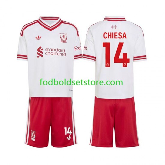 Liverpool Trøje Federico Chiesa 14 Udebane 2026-2027 Kort ærmer ,Børn Fodboldsæt