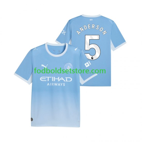 Manchester City Trøje Elliot Anderson 5 Hjemmebane 2026-2027 Kort ærmer ,Mænd