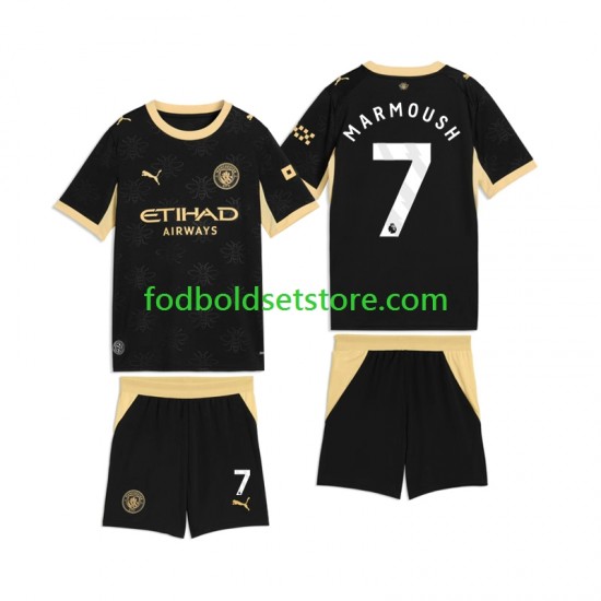 Manchester City Trøje Omar Marmoush 7 Udebane 2026-2027 Kort ærmer ,Børn Fodboldsæt