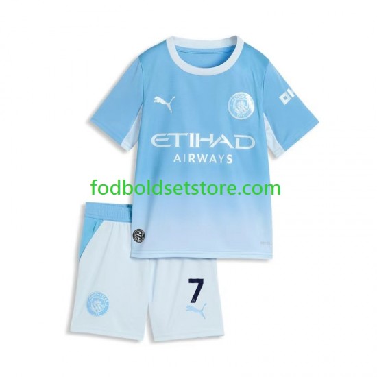 Manchester City Trøje Omar Marmoush 7 Hjemmebane 2026-2027 Kort ærmer ,Børn Fodboldsæt