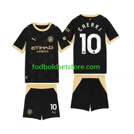 Manchester City Trøje Rayan Cherki 10 Udebane 2026-2027 Kort ærmer ,Børn Fodboldsæt