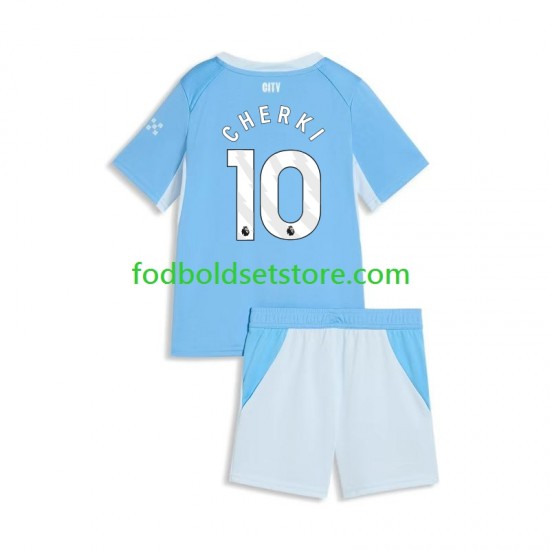 Manchester City Trøje Rayan Cherki 10 Hjemmebane 2026-2027 Kort ærmer ,Børn Fodboldsæt