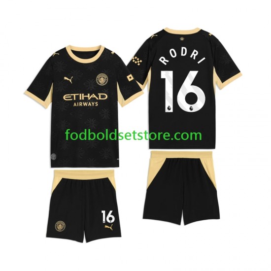 Manchester City Trøje Rodri 16 Udebane 2026-2027 Kort ærmer ,Børn Fodboldsæt