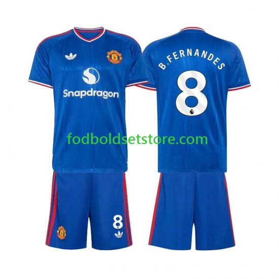 Manchester United Trøje Bruno Fernandes 8 Udebane 2026-2027 Kort ærmer ,Børn Fodboldsæt Manchester United Trøje Bruno Fernandes 8 Udebane 2026-2027 Kort ærmer ,Børn Fodboldsæt