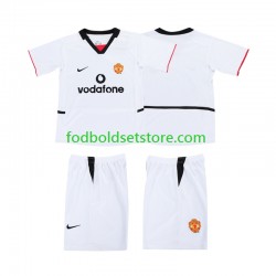 Manchester United Football Shirt 2003 Udebane 2002 Kort ærmer ,Børn Fodboldsæt