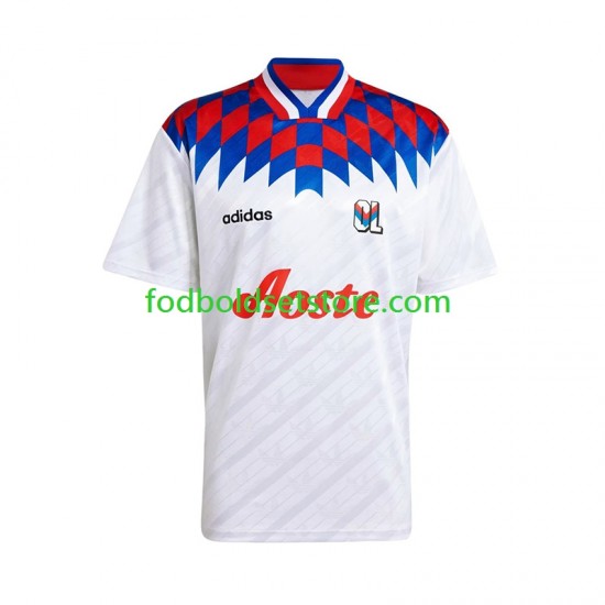 Olympique Lyon Trøje 1995 1996 Retro Hjemmebane Kort ærmer ,Mænd Olympique Lyon Trøje 1995 1996 Retro Hjemmebane Kort ærmer ,Mænd