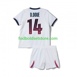 Paris Saint-Germain Trøje Desire Doue 14 Udebane 2026-2027 Kort ærmer ,Børn Fodboldsæt