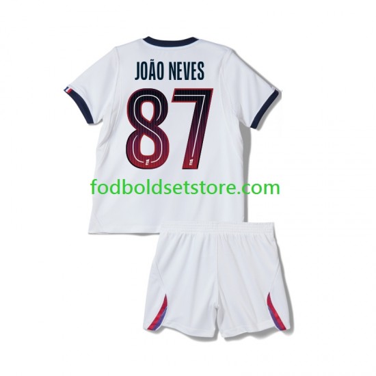 Paris Saint-Germain Trøje Joao Neves 87 Udebane 2026-2027 Kort ærmer ,Børn Fodboldsæt Paris Saint-Germain Trøje Joao Neves 87 Udebane 2026-2027 Kort ærmer ,Børn Fodboldsæt