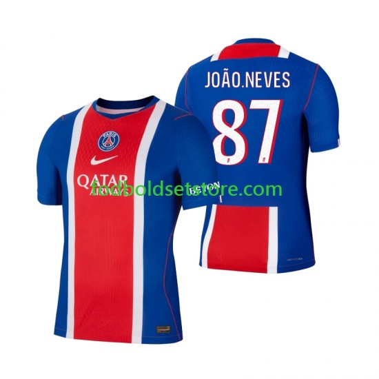 Paris Saint-Germain Trøje Joao Neves 87 Hjemmebane 2026-2027 Kort ærmer ,Mænd